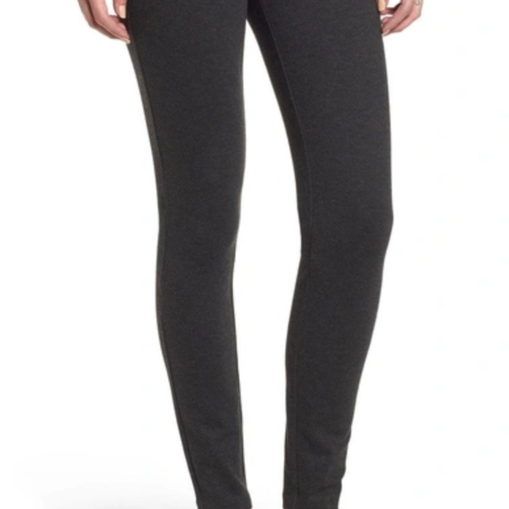 J Crew Any Day stretch Ponte pants in Heather Charcoal Size L